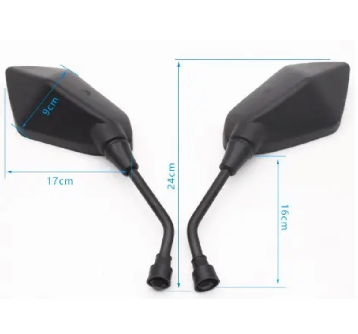 Мото дзеркала універсальні ромбовидні 8мм різьба