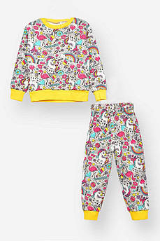 Піжама дитяча на флісі сірого кольору 209475M