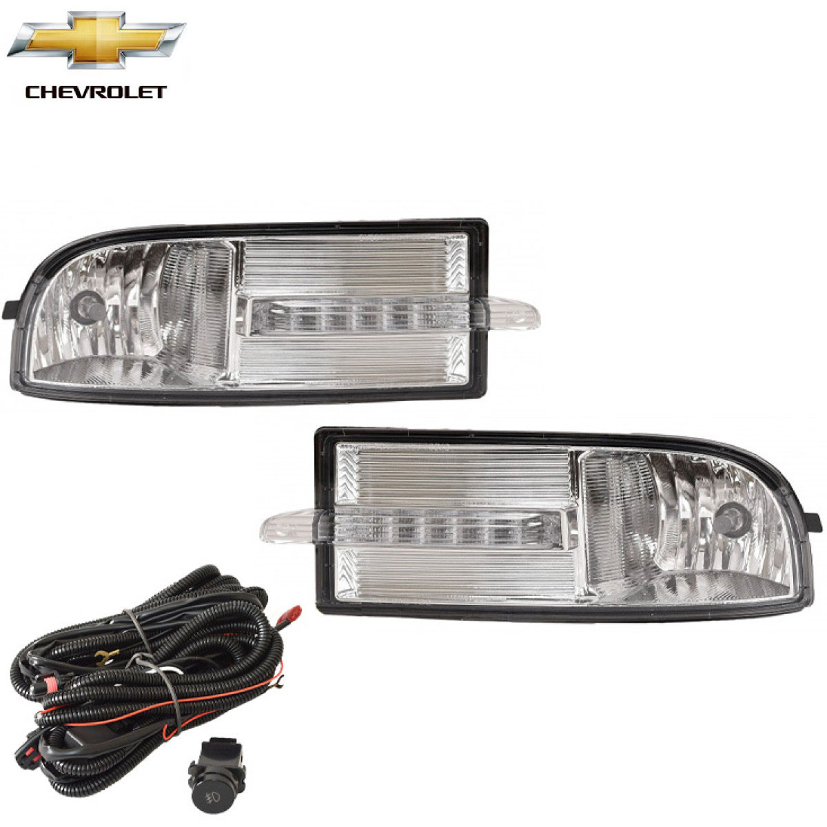 Протитуманні фари Chevrolet Aveo III 2006-2012 51W LED-2W / FOG DRL з електропроводкою (CV304-LED), фото 1