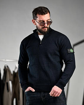 Светер stone division синій блискавка ТР6582