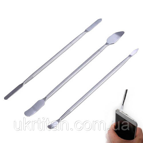 Оригінал! Набір лопаток шпателів 3шт двосторонні для розкриття корпусів, медичні - Вища Якість!, фото 1