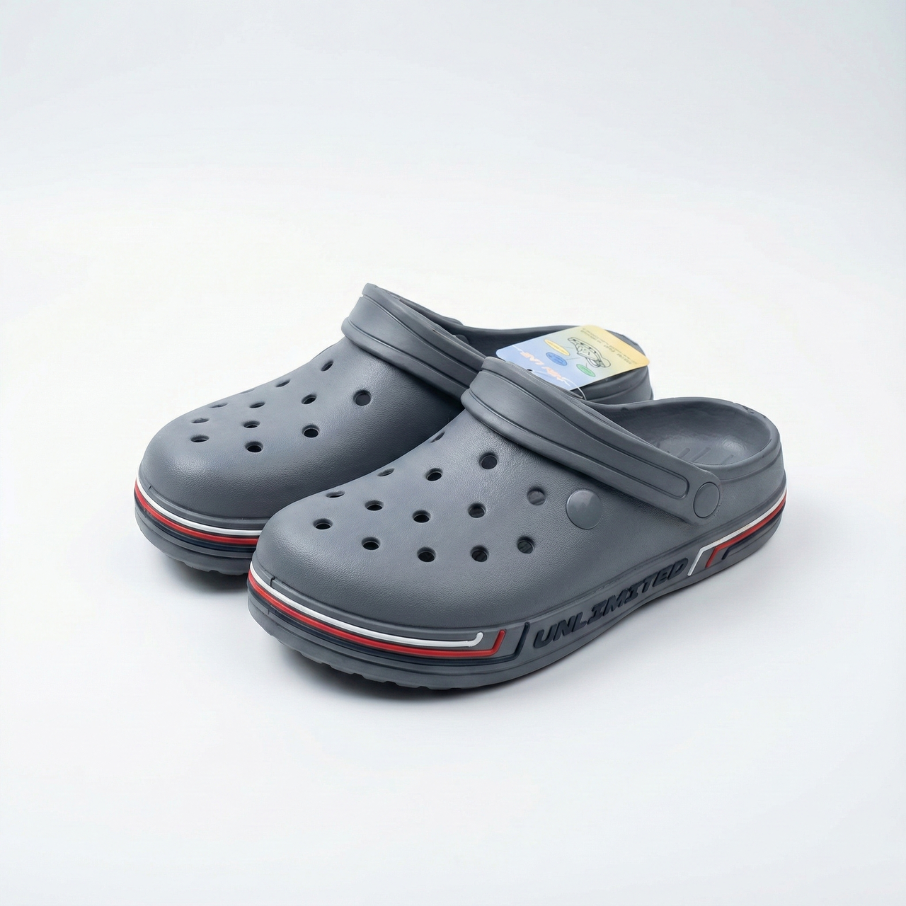 Сабо крокси сірі з піни EVA (р. 36-41) Unlimited, пляжне взуття для басейну та саду, фото 1