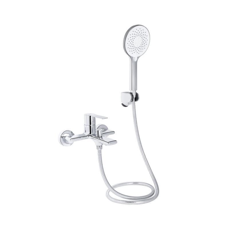 Змішувач для ванни Qtap Taurus (з душовим гарнітуром) QTTAU259CRM45661 Chrome, фото 1