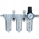 Потрійний блок підготовки повітря на компресор BLACK 10690, фото 2