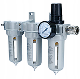 Потрійний блок підготовки повітря на компресор BLACK 10690, фото 4