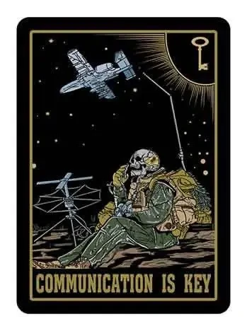 Патч / шеврон Communication is key (Общение - это ключ) {2247-piho}, фото 1