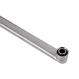 Змішувач для ванни Brinex Pure 005 з довгим поворотним виливом (з душовим гарнітуром) Nickel BRIPUR005NKL, фото 6