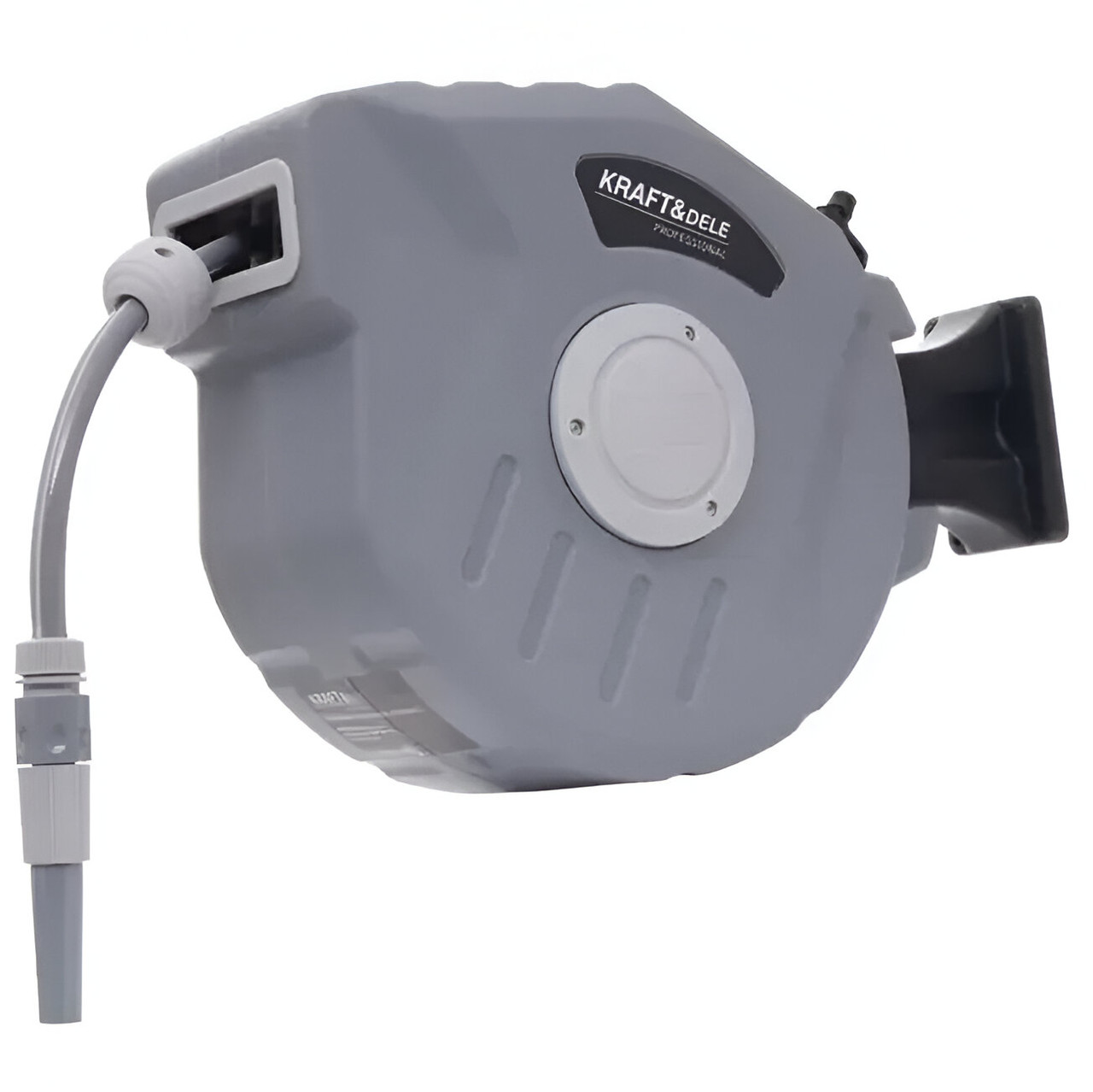 Автоматичний барабан для садового шланга 15+1,5 м 1/2" настінний KRAFT&DELE KD2082 котушка, фото 1