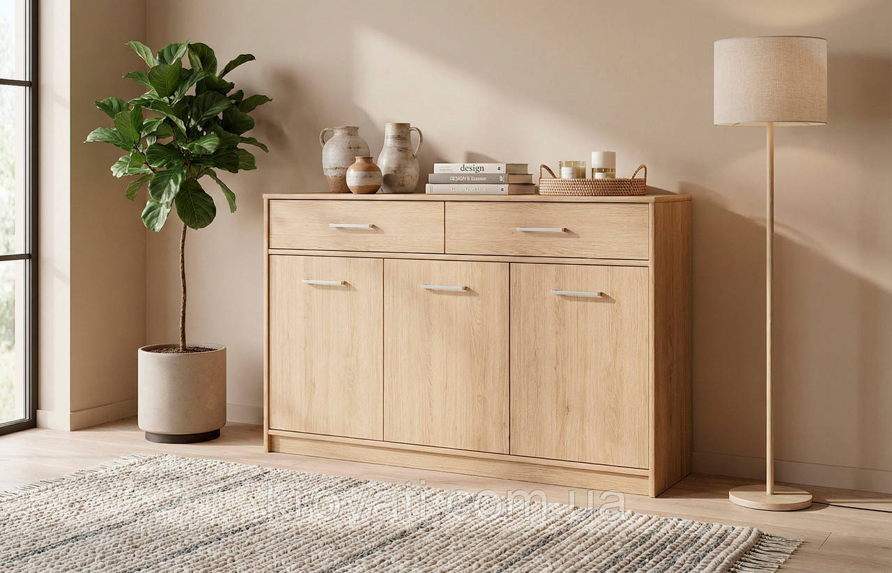 Комод Тіпс 3Д2Ш, Меблі Сервіс, Дуб самоа