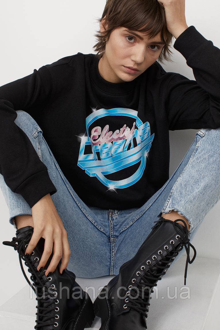 Жіночий джемпер світшот Nasa H&M, начос (фліс), р.XS, фото 1