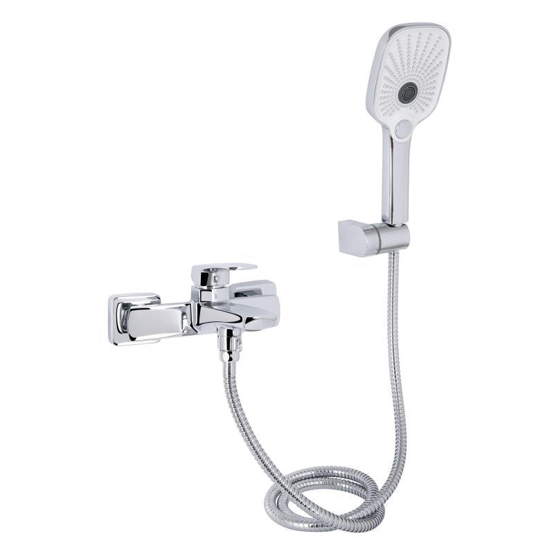 Змішувач для ванни Qtap Tern (з душовим гарнітуром) QTTER259CRM47586 Chrome, фото 1