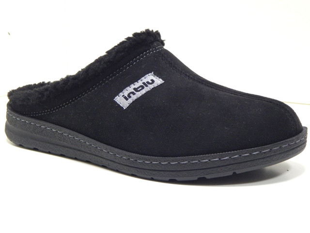 Чоловічі домашні капці Inblu — зручні, теплі та практичні для щоденного комфорту колір Чорний, фото 1