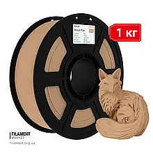 Пластик в котушці для 3D друку Wood PLA  Jamg He 1,75 мм 1 кг