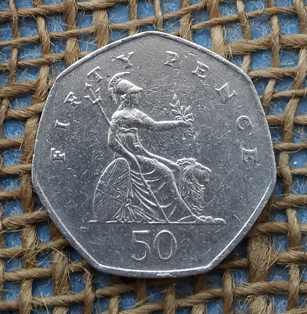 50 пенсов 1997 года. Великобритания, фото 1