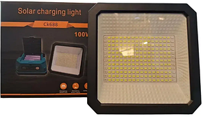 Ліхтар акум. 100W, LED із сонячною батареєю №CK-688
