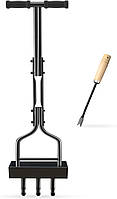 Ручний аератор для газону Lalago Lawn Aerator Coring Tool DG-11741 97 см Садовий інструмент для догляду за газоном