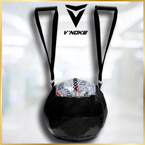 Медбол V`Noks 3 кг із ручками обважнений м'яч для фітнесу кросфіту