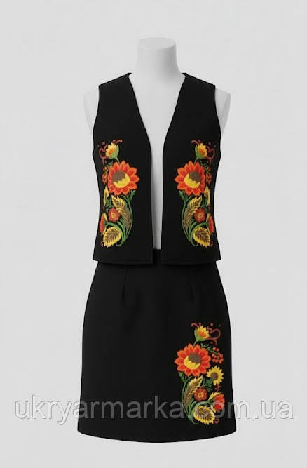 костюм український сценічний для дівчинки з вишивкою від виробника