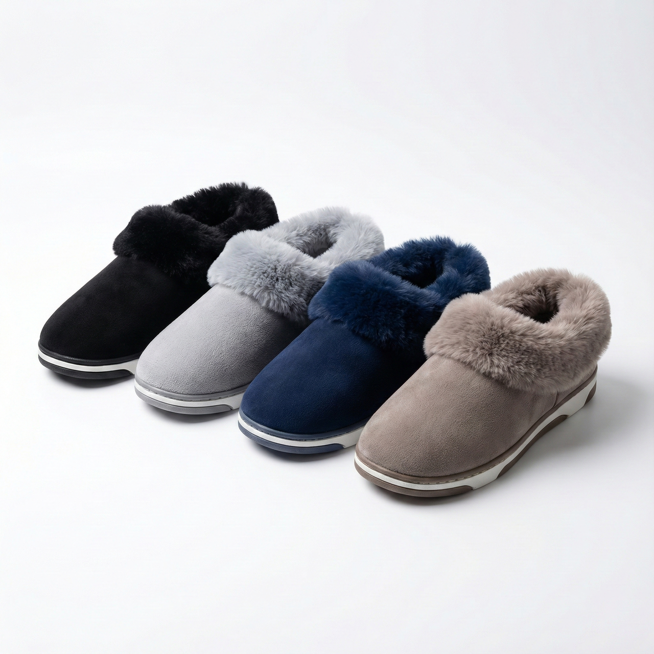 Жіночі домашні капці уггі на хутрі (37-42) Теплі чуні замшеві закриті, фото 1