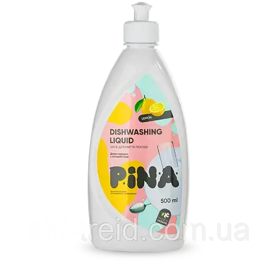 ЗАСІБ ДЛЯ МИТТЯ ПОСУДУ CLEROM PINA™, 0,55 л, фото 1