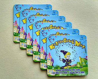 Плоские рекламные магнитики на заказ. Размер 63х63 мм 3