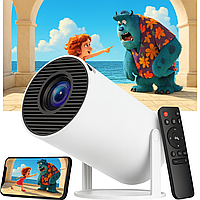 Смарт проектор WiFi та Bluetooth + пульт, HY300 PRO + / Міні проектор для смартфона / Домашній проектор / Портативний проектор