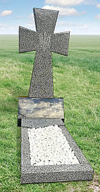 Гранітний хрест зі світлого граніту К-23