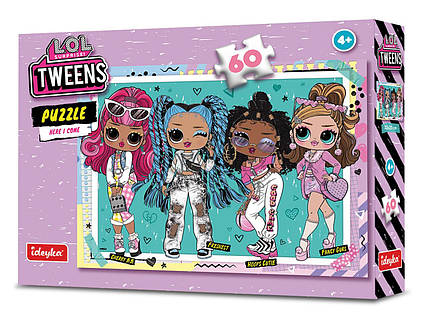 Дитячі пазли для дівчаток 60 елементів, в кор. 23*18*4см, ТМ Ідейка, Україна