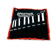 Набір ключів накидних відігнутих на 75 ° PARTNER PA-2008МУ 8пр.