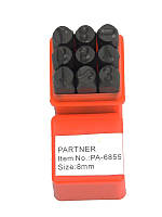 Набор цифровых штампов PARTNER PA6855-7 9пр.