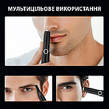 Тример для носа 3-в-1 Xiaomi ENCHEN Mocha N Plus універсальний перезаряджуваний USB-C зі знімною голівкою + насадка для брів, фото 4