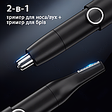 Тример для носа 3-в-1 Xiaomi ENCHEN Mocha N Plus універсальний перезаряджуваний USB-C зі знімною голівкою + насадка для брів, фото 7