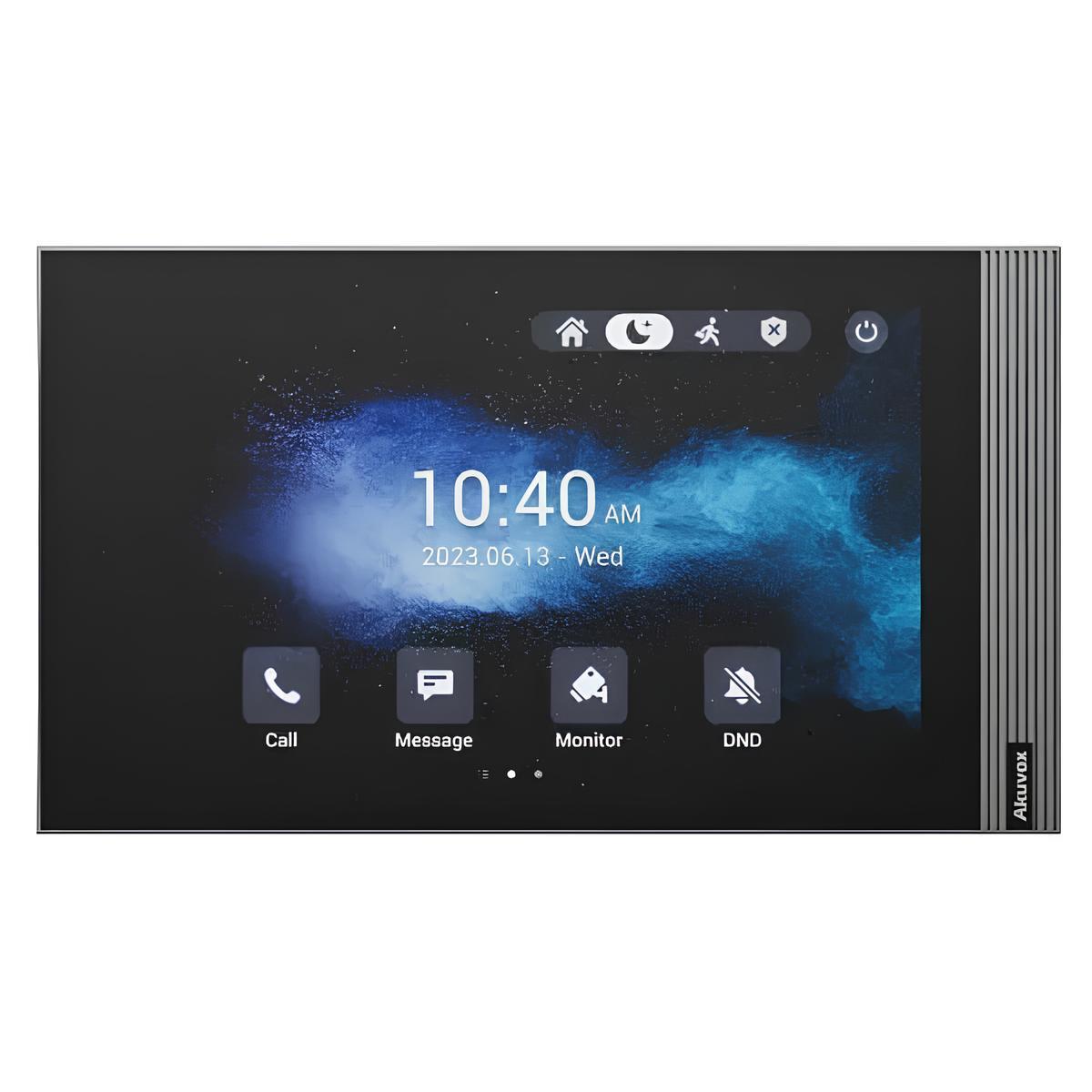 Відеодомофон 8” WiFi Akuvox S563W Black SIP Android з Bluetooth, фото 1