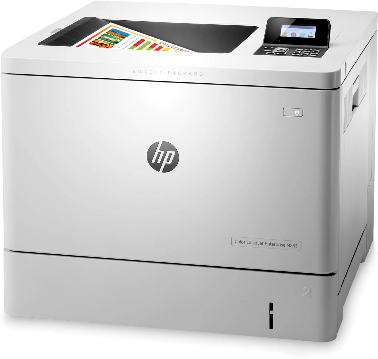 Принтер HP Color LaserJet Enterprise M553dn / Лазерний кольоровий друк / 1200x1200 dpi / A4 / 38 стор/хв / Ethernet, USB 2.0 /
