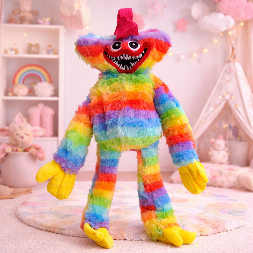 Рюкзак пухнастий на блискавці "Хагі Вагі", 55 см, фото 1