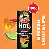 Чіпси Pringles HOT Mexican Chilli Lime Flavour 160г, фото 4
