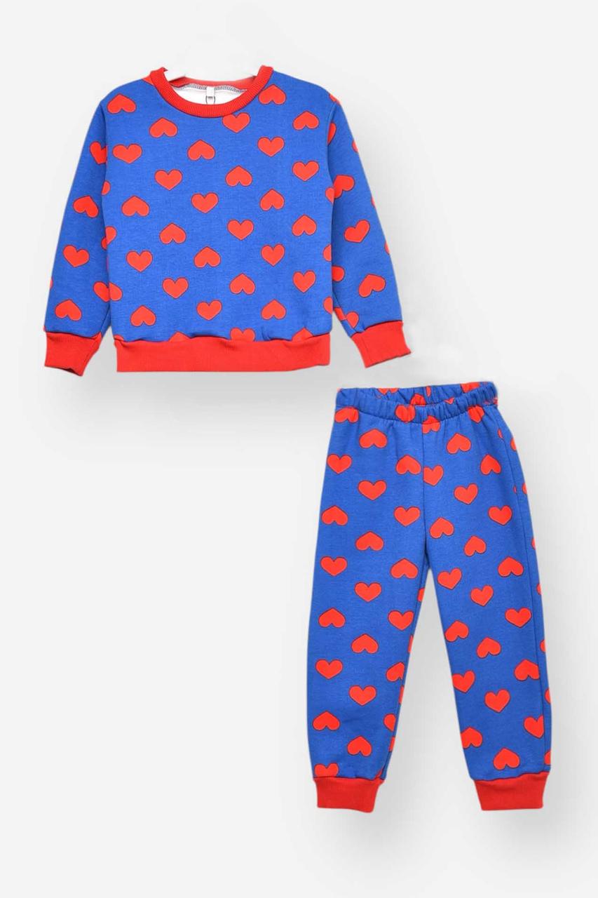 Піжама дитяча на флісі синього кольору 209504P, фото 1