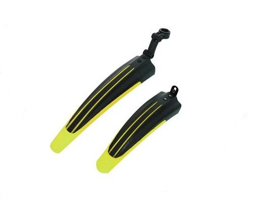 Крила переднє та заднє 12-16" чорний/лайм (dnb-002lime)