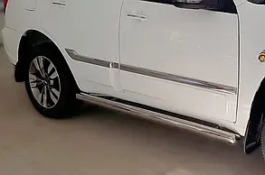 Бічні труби (2 шт., нерж) для Chery Tiggo 3 2005- рр