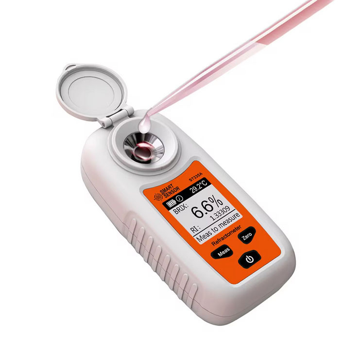 Цифровий рефрактометр SMART SENSOR ST335A вимірювання вмісту цукру в соках і напоях, діапазон 0-35% Brix