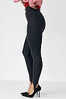 Еластичні лосини зі штрипками - чорний цвет, M (є розміри), фото 5