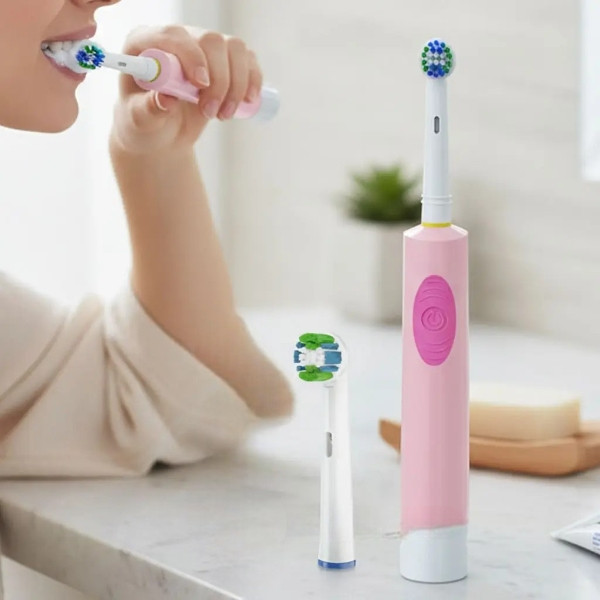 Зубна щітка електрична HL198A Рожева, фото 1