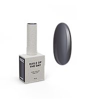 NAILSOFTHEDAY Color Top/Vitrage 18 — напівпрозорий графітовий сіро-чорний вітраж, 10 мл