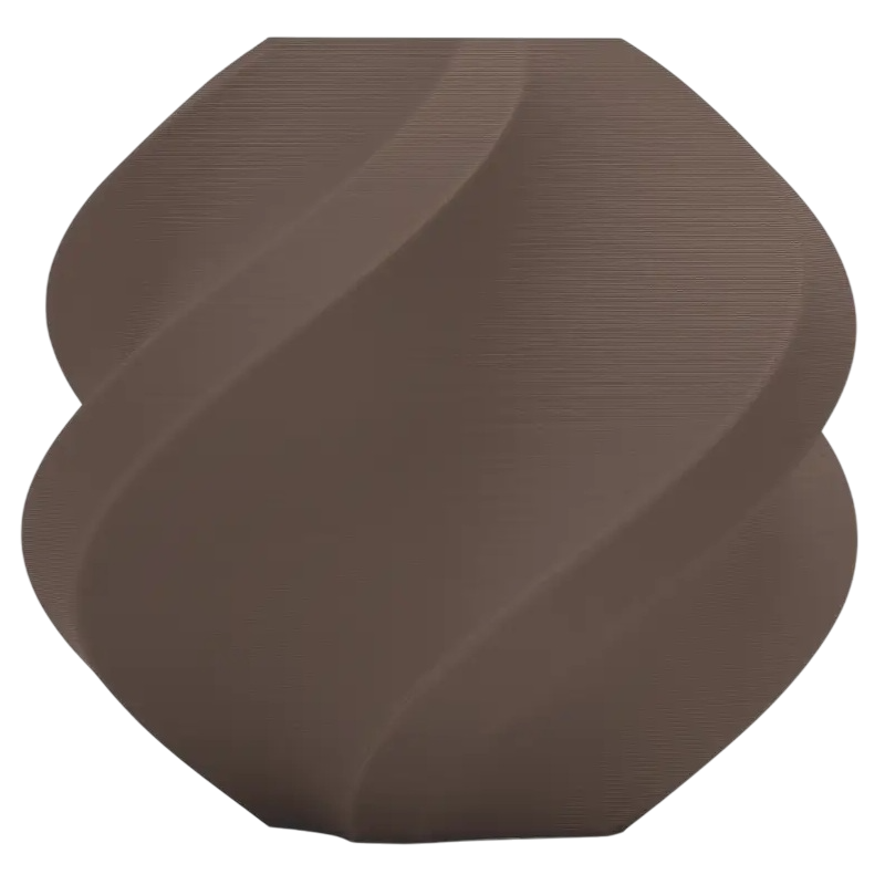 Пластик без котушки Bambu Lab PLA Matte Dark Brown (11801), Refill, 1.75мм, 1кг, 315м, 190-230°C, Темно-Коричневий філамент для 3Д, фото 1