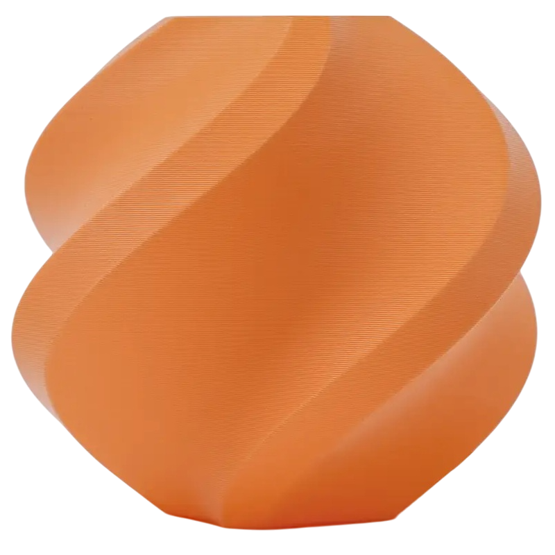 Пластик Bambu Lab PLA Matte Mandarin Orange (11300), Reusable Spool, 1.75мм, 1кг, 315м, 190-230°C, Помаранч філамент 3Д-друк, фото 1