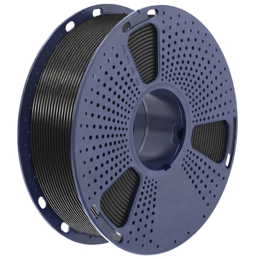 Пластик SUNLU PLA  Black, Reusable Spool, 1.75мм, 1кг, 330м, 200-240°C, Чорний філамент для 3Д-друку, фото 1