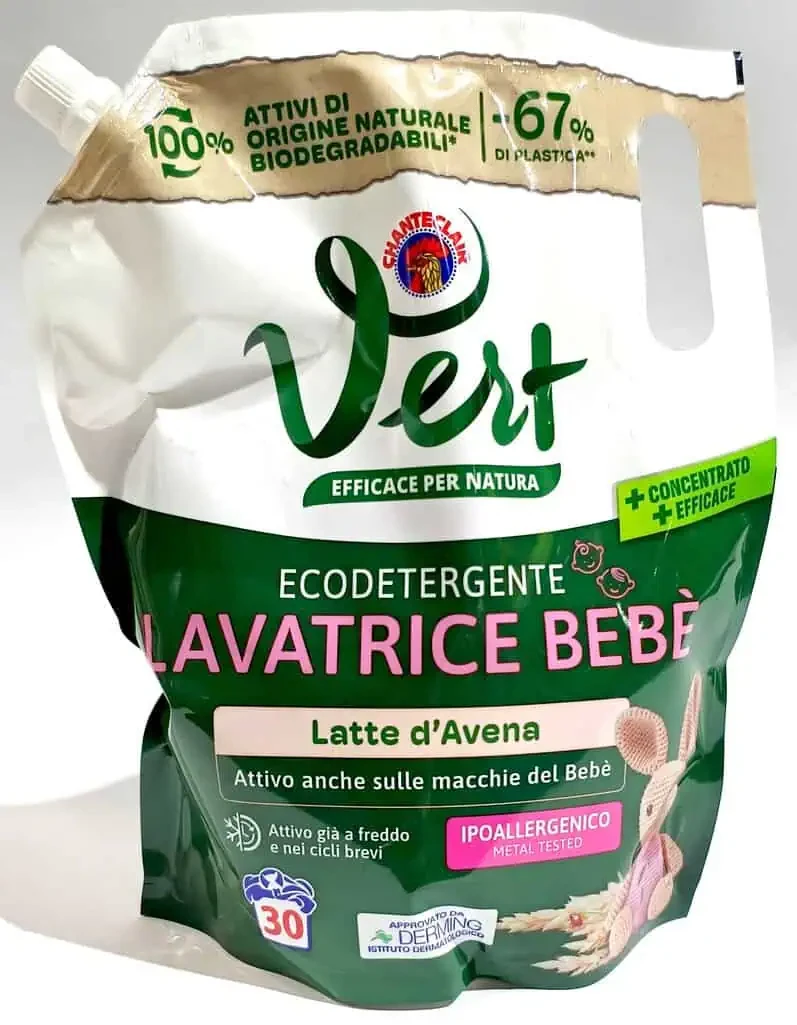 Chanteclair Vert Ecodetergente Lavatrice Bebè 1200 мл — еко-прання для дитячих речей, фото 1