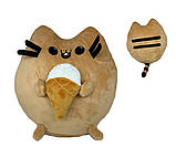 М'яка іграшка кіт Пушин з морозивом круглий плюшевий котик 26 см для дітей і дорослих Dreamtoys, фото 3