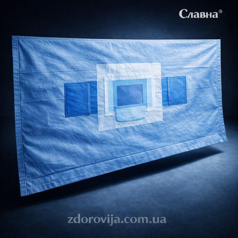 Покриття для лапароскопії №1 «Славна®», стерильне