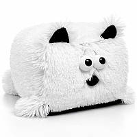 М'яка іграшка кіт біла квадратна іграшка Котокуб 20х16 см для дітей та обіймів Dreamtoys Україна